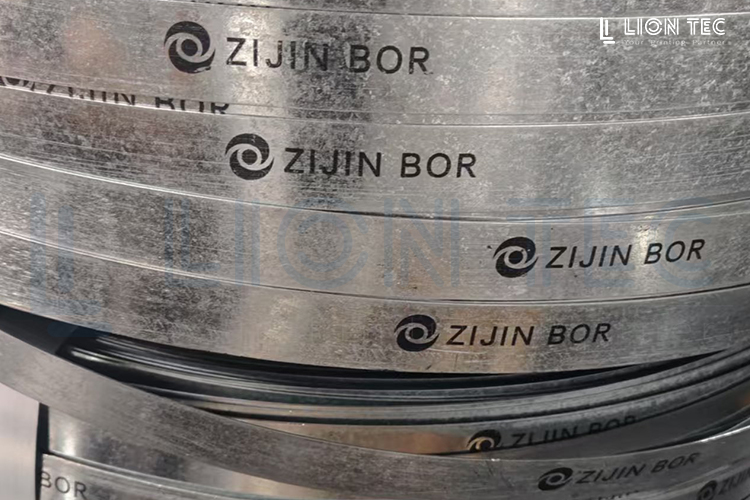 钢带UV喷墨客户现场 喷印logo标识案例分享